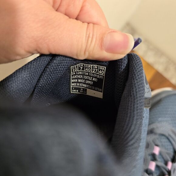 Size 10 W Skechers GO RUN Consistent Womens Athletic Shoes Blue Purple Air Cool - Picture 13 of 16